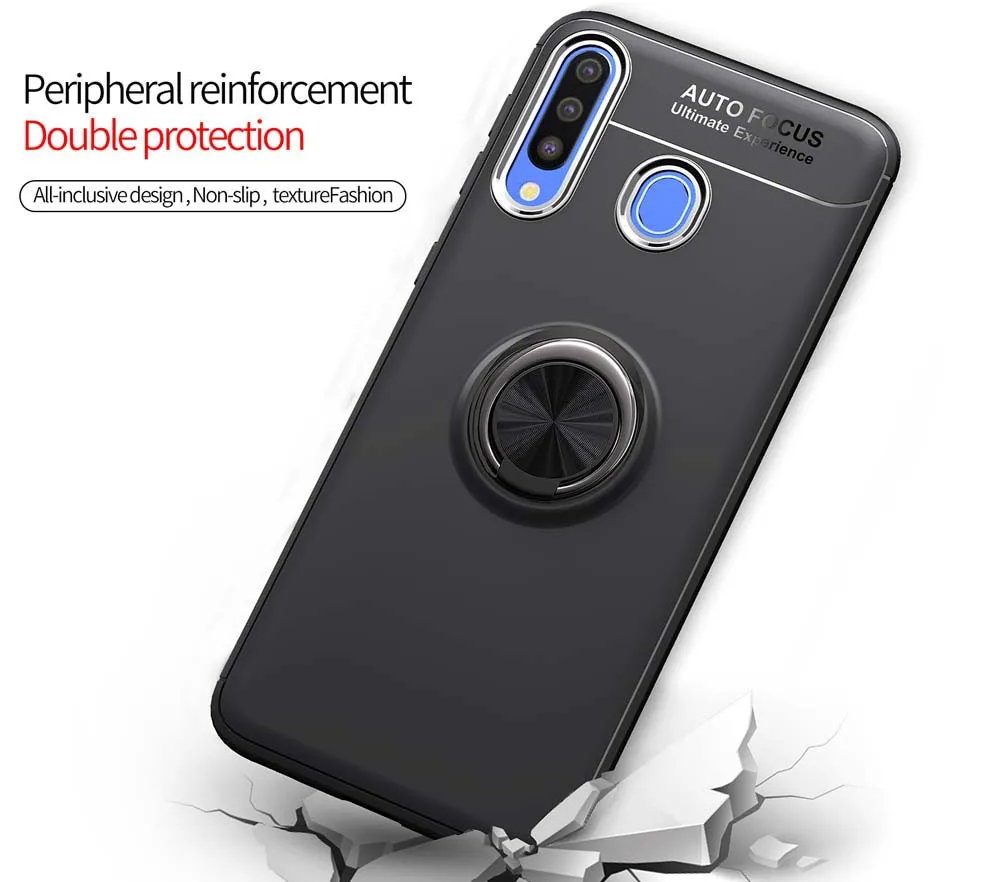 Soft Silicone Case for Samsung Galaxy A20 A 20 2019 SM-A205FN/DS SM-A205F/DS SM A205FN A205 Ring Phone Cover TPU Cases Bag |