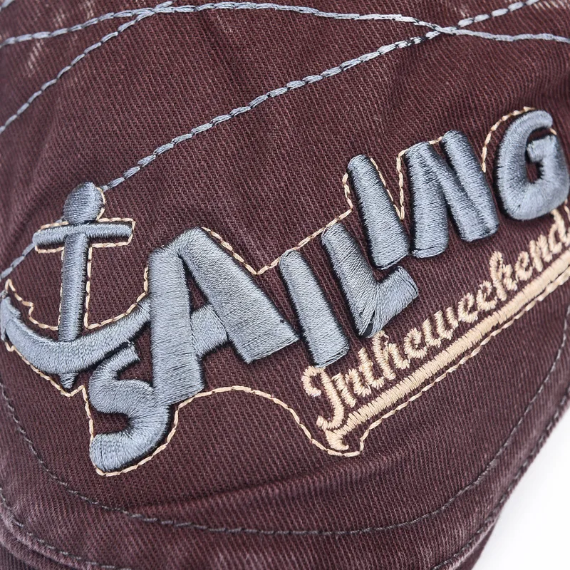 Весенне летние хлопковые шляпы для мужчин и женщин Newsboy модная вышитая взрослая