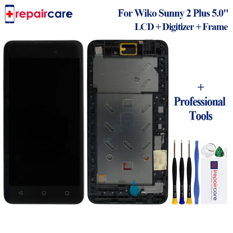 

For Wiko Sunny 2 Plus LCD Display Screen With Touch Screen Digitizer Sensor Full Assembly LCD Sreen panel +tracking