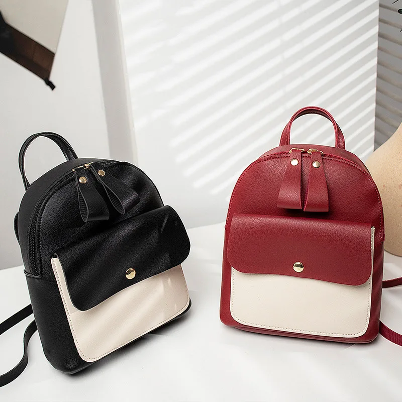Women Backpack Fashion Lady Shoulders Bag Small travel Letter Purse Mobile Phone new Messenger Money Coin Pouch 2019 | Багаж и сумки