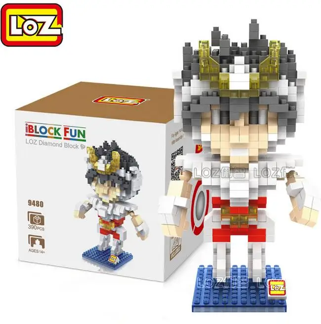 Sainte Seiya LOZ DIY алмазные блоки 3D Кирпичи Строительные мультфильм игрушки для детей с
