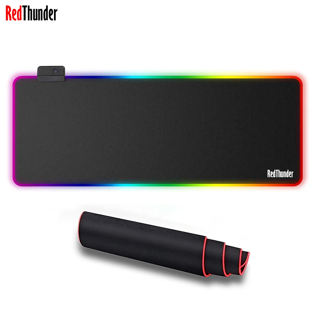 RedThunder RGB игровой Мышь Колодки Обновить 80X30 см Большой светящийся Расширенный Мышь Pad Gaming Keyboard pad Коврик не-скольжения резиновая основа