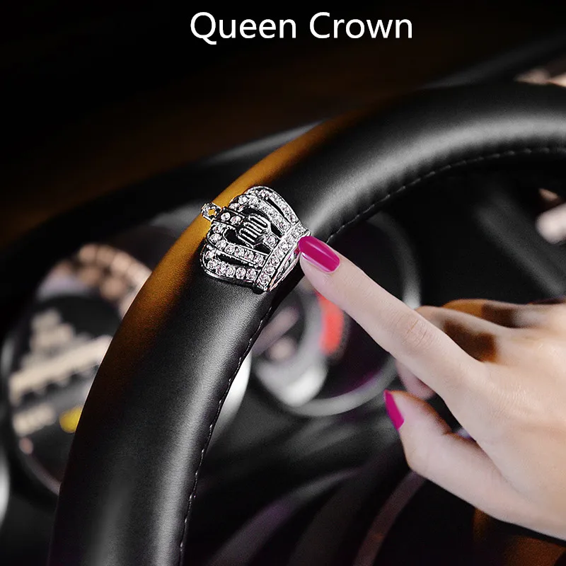 Чехол на руль автомобиля Crystal Стразы Кожаные чехлы для женщин и девушек