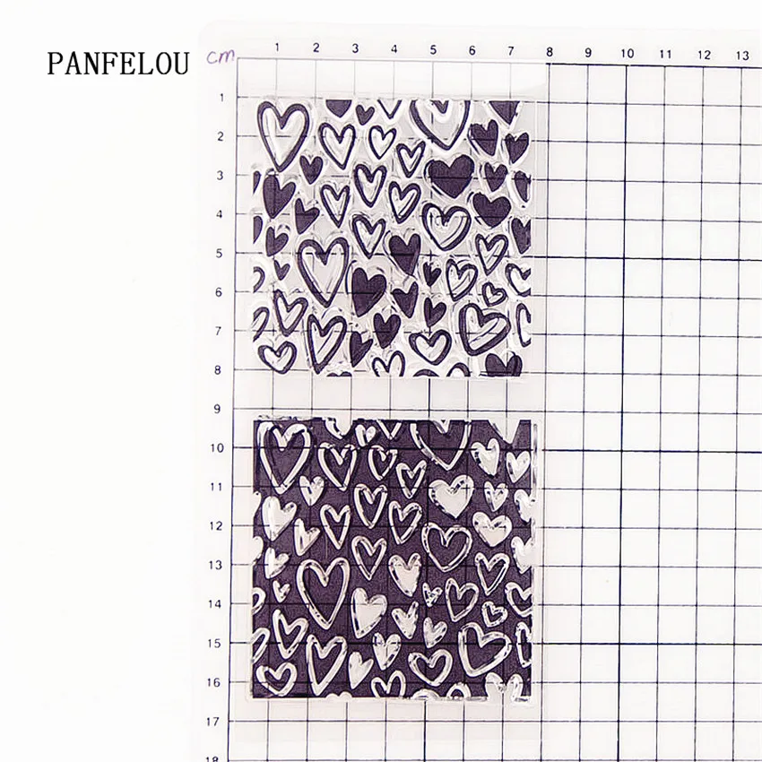 PANFELOU плавающее сердце пузырь прозрачный силиконовый штамп/печать DIY Скрапбукинг/фотоальбом Декоративные прозрачные штамп листы