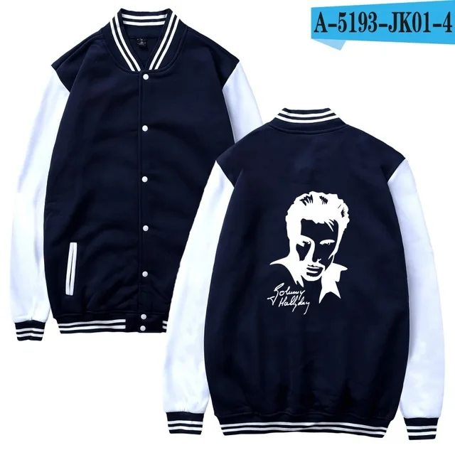 navy blue and white Бейсбольная куртка для мужчин/женщин от Jonny Hallyday, форменное пальто, зимняя модная толстовка, теплая, в стиле хип-хоп, для колледжа, женские куртки, одежда - Цвет: navy blue and white