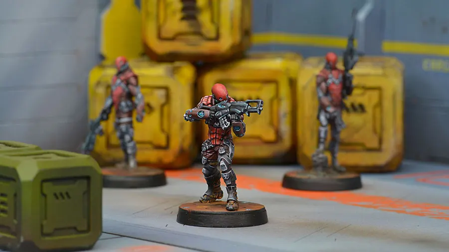 [Loong Way Miniatures] Corvus Belli Infinity 0519 INTRUDER, CORREGIDOR assafe COMMANDO 32 мм Металлические Миниатюрные
