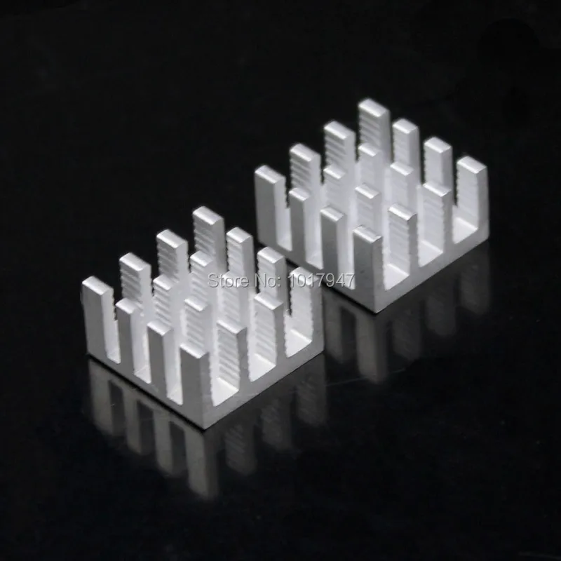 5000 штук в партии Silvr теплоотвод 14x14x8 мм маршрутизатор IC алюминиевое охлаждающее