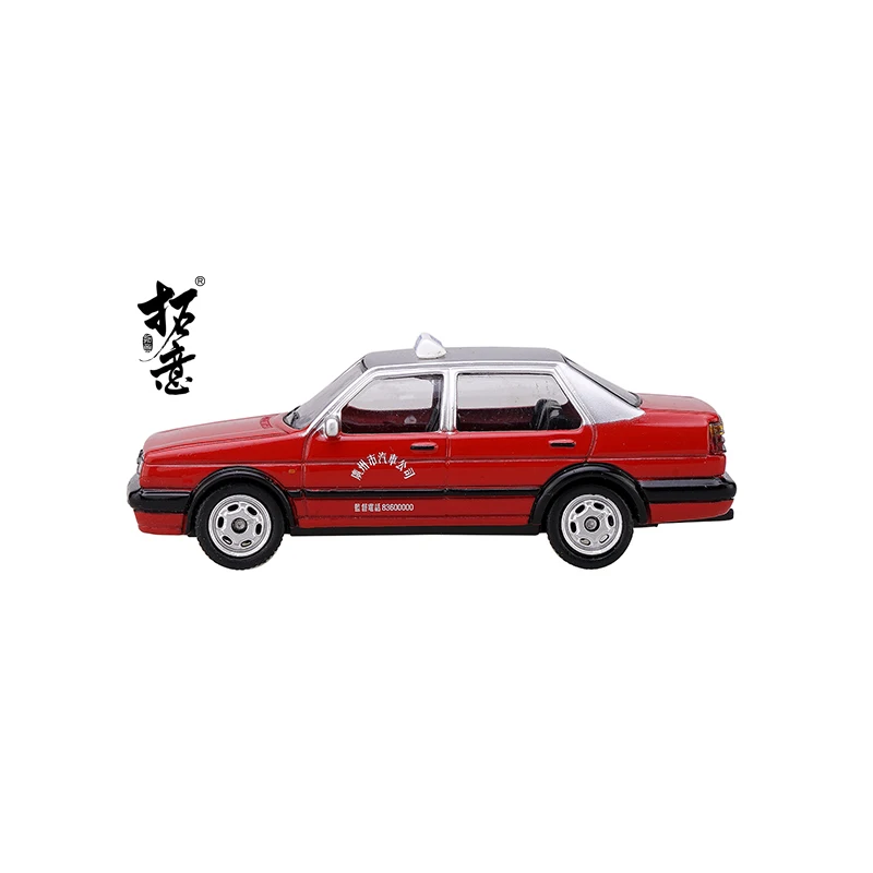 Игрушечная машина для старого Jetta GuangZhou Taxi 1: 64 (красный) (металлические и