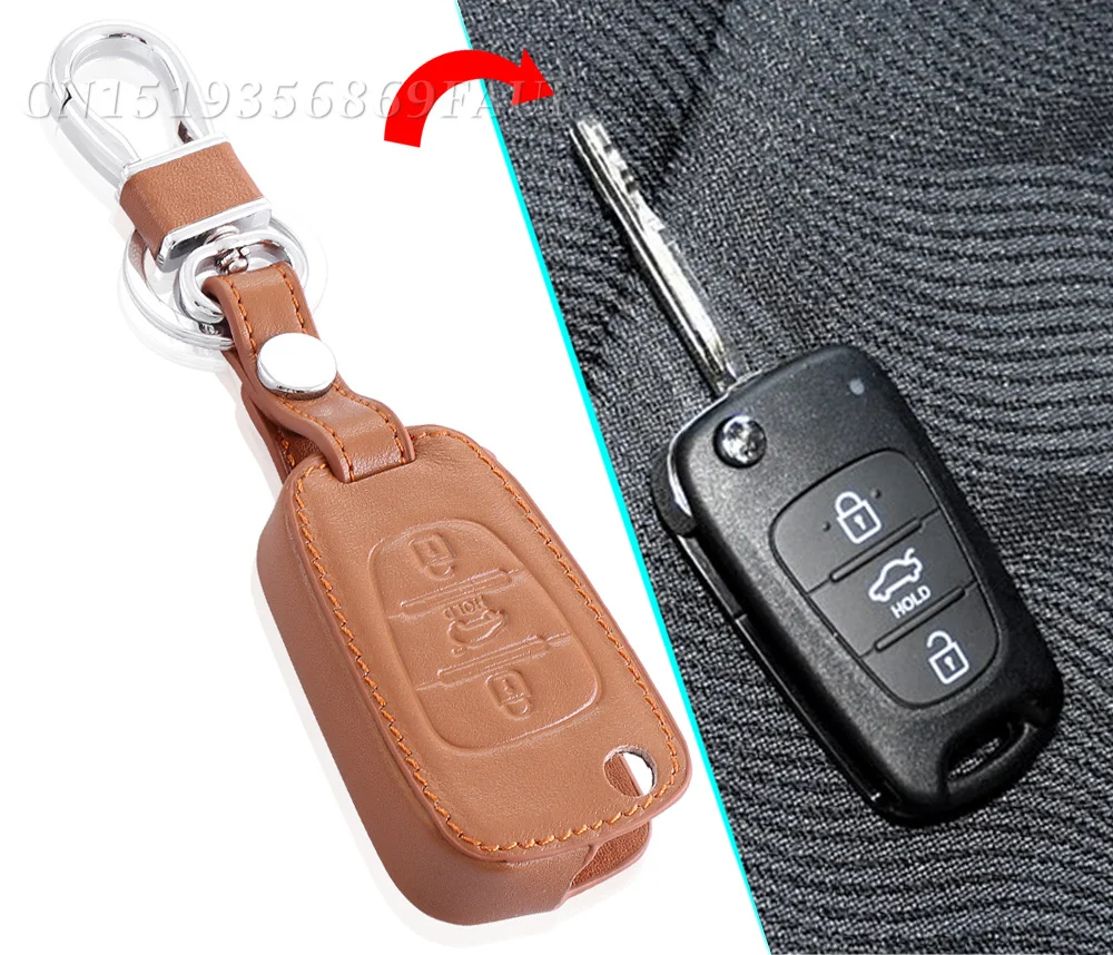 Кожаный чехол с дистанционным управлением для KIA Rio K2 Ceed Sportage Sorento SOUL sedan