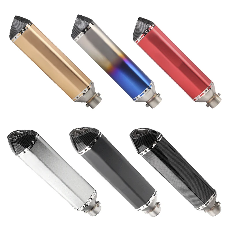 Modified motorcycle sports car Huanglong 600 small Ninja 250 Yongyuan 350R25/R3470 hexagonal exhaust pipe universal | Автомобили и