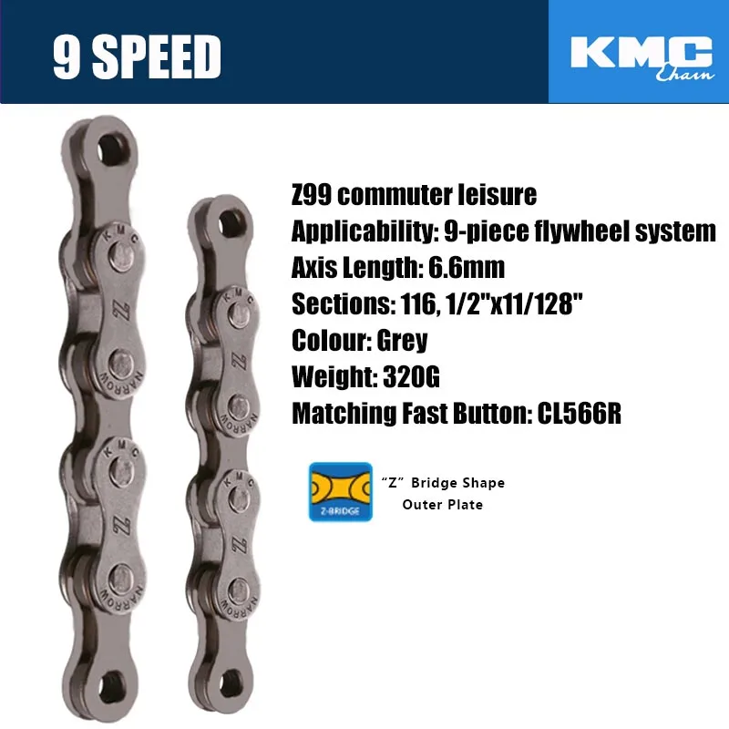 Новинка 2019 KMC X8 X9 X9sl X10 X10sl X11SL велосипедная цепь 9S 10S 11S золото для MTB/шоссейного