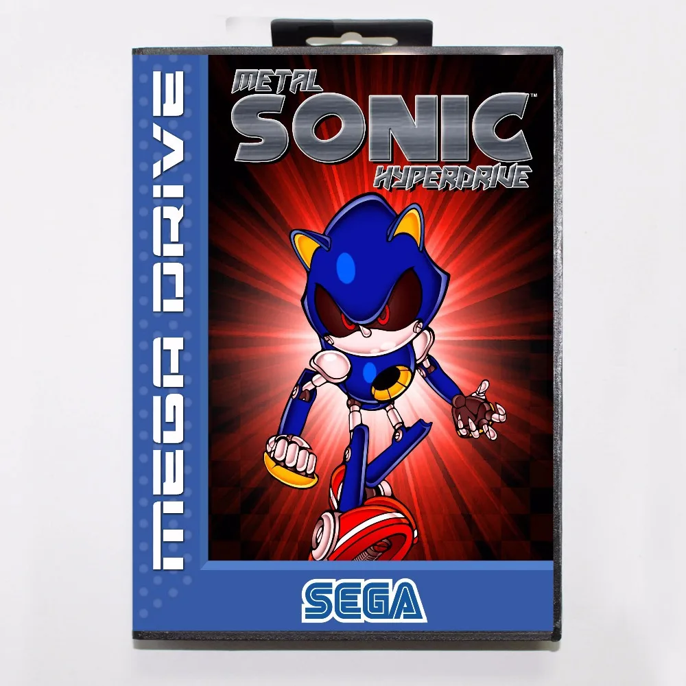 Металлическая звуковая гипердрайв 16 бит MD игровая карта с розничной коробкой для