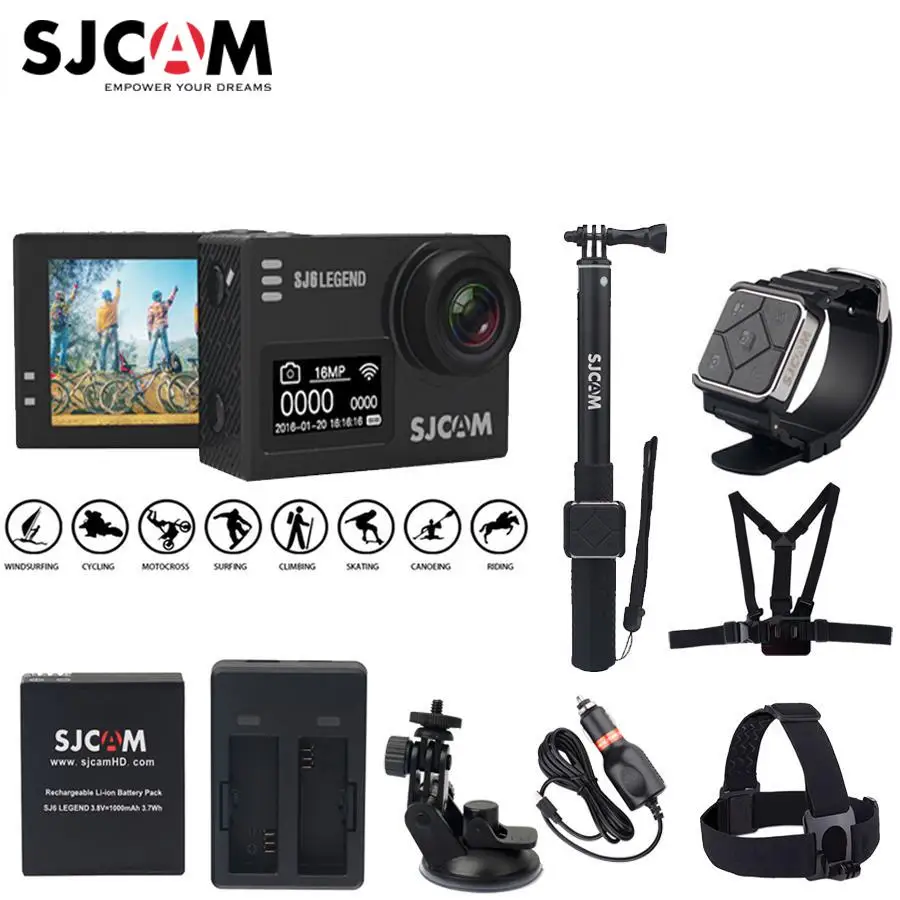 Оригинальный SJCAM Sj6 Легенда спорт экшен камера Wi Fi Notavek 96660 4 К 16 МП 2 0 &quotСенсорный