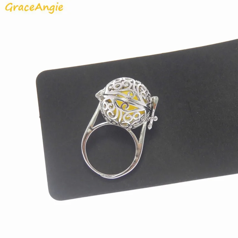 GraceAngie 1 шт. высококачественное медное кольцо открывающаяся клетка медальон