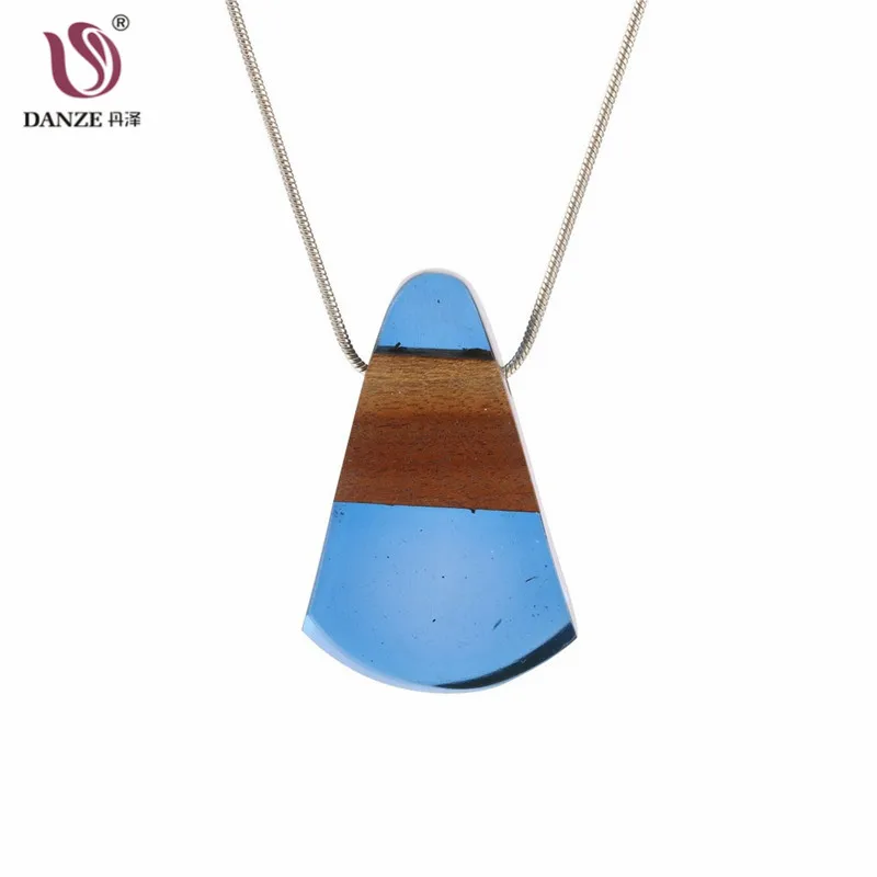 Danze Fashion Women Jewelry Long Snake Chain Choker Necklace Vintage Handmade Wood Resin Necklaces &amp Pendants Maxi Colar | Украшения и