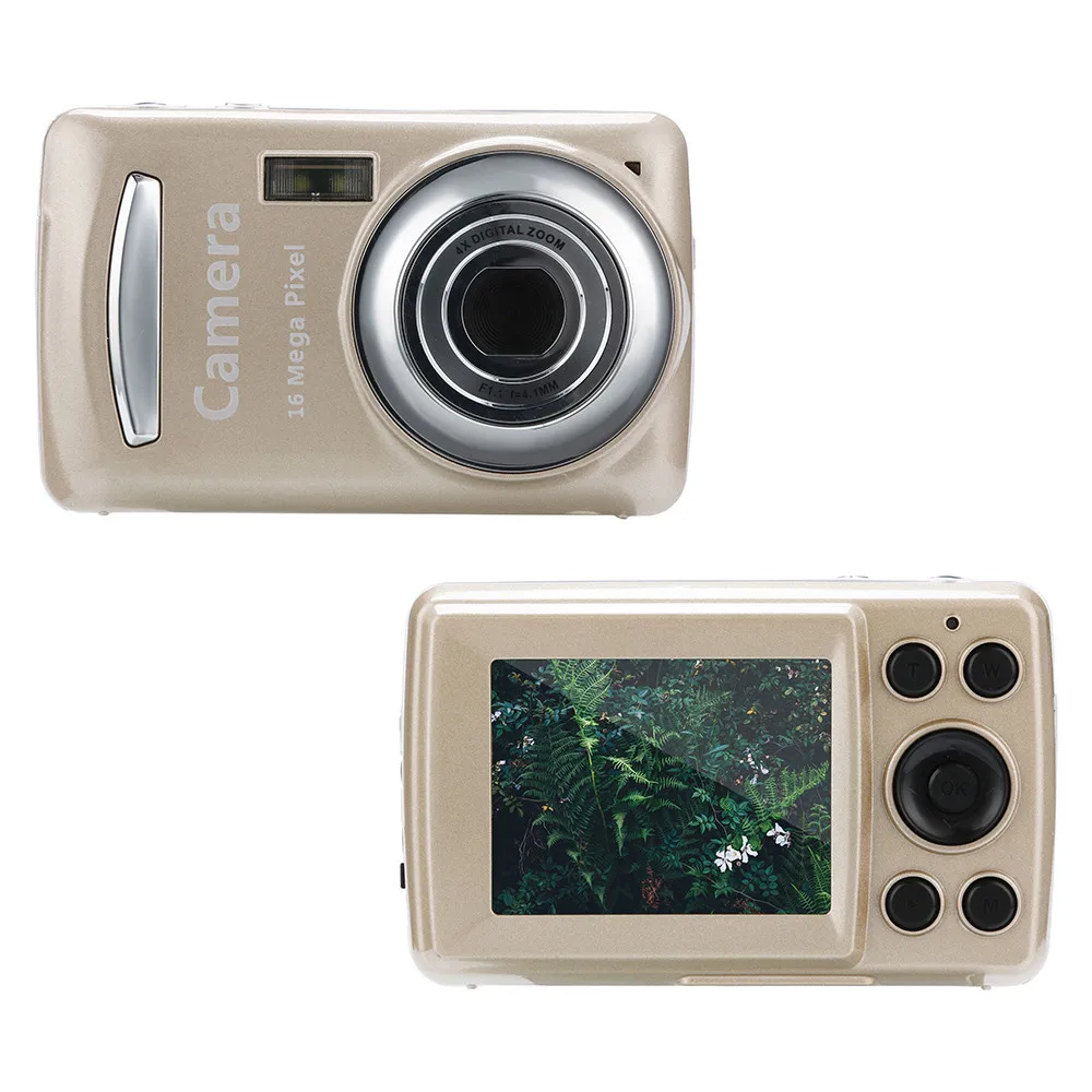 Gold 2.4HD экран Цифровая камера 16MP анти-встряхнуть лицо камера-регистратор с датчиком движения пустой 8X цифровой зум с 8G карты памяти Z626 - Цвет: Gold