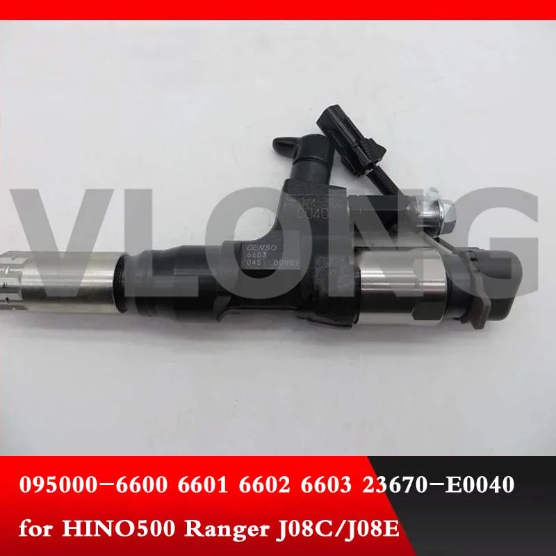 Genuine and original brand new common rail fule injector 095000-6600 095000-6601 for HINO 500 Ranger J08C/J08E 23670-E0040 | Автомобили и