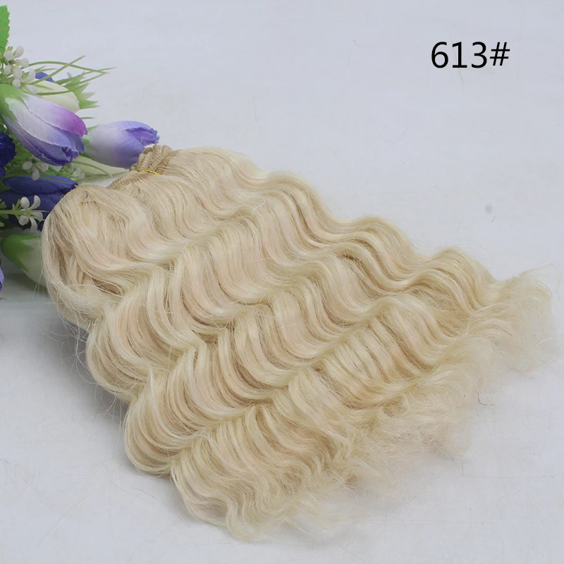 15*500 см парик diy Материал шерстяной ряд волос BJD серии кукол из шерсти sd материал
