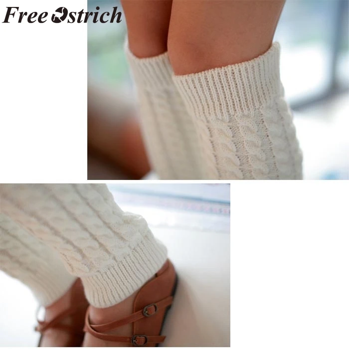 FREE OSTRICH Hot Sale 2019 New Fashion High Quality Casual Women Warm Winter Classic Knitting Leg Warmers NEW | Женская одежда