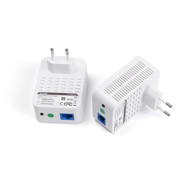 Tenda PH3 1000 Мбит/с ПЛК Powerline ЕС Plug сетевой адаптер Комплект Gigabit Ethernet HomePlug|gigabit