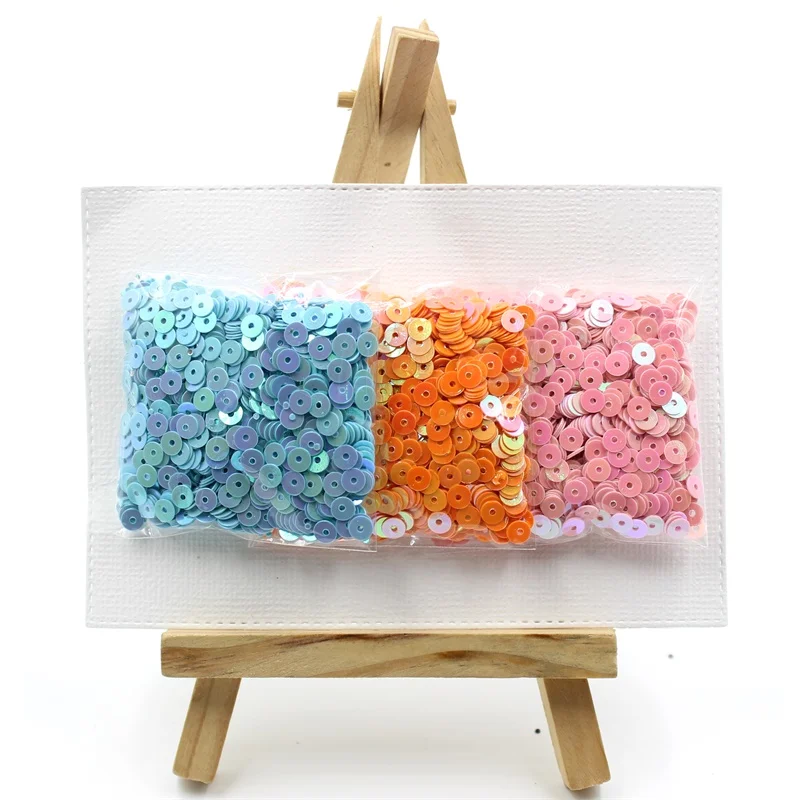 KSCRAFT 3000pcs/lot 4mm mixed colorful sequins PVC Flat for DIY Card Making Craft Color Collection | Дом и сад