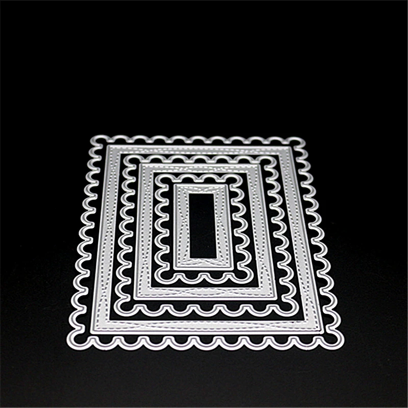 

AZSG Rectangular cards Cutting Die for DIY Scrapbooking dies Decoretive Embossing Stencial DIY Decoative Cards die cutter