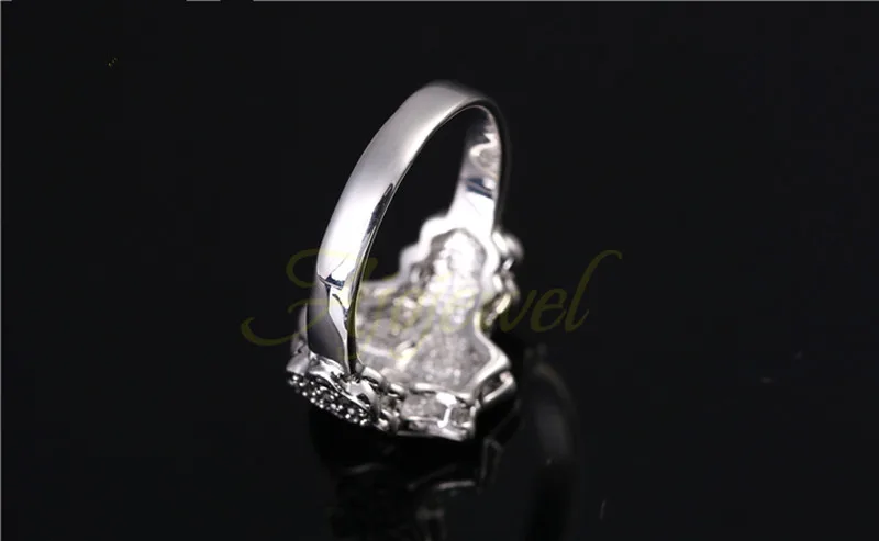Крутое черное мужское кольцо с крестом Стразы Ajojewel винтажные женские ювелирные