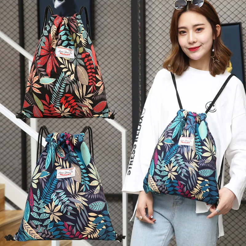 Спортивная водонепроницаемая сумка на шнурке для женщин и девочек рюкзак