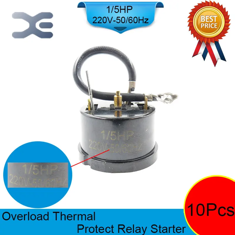 Компрессор холодильника 220 В 150 Вт 1/5 HP 10 шт.|refrigerator spare parts|refrigerator compressoroverload protector