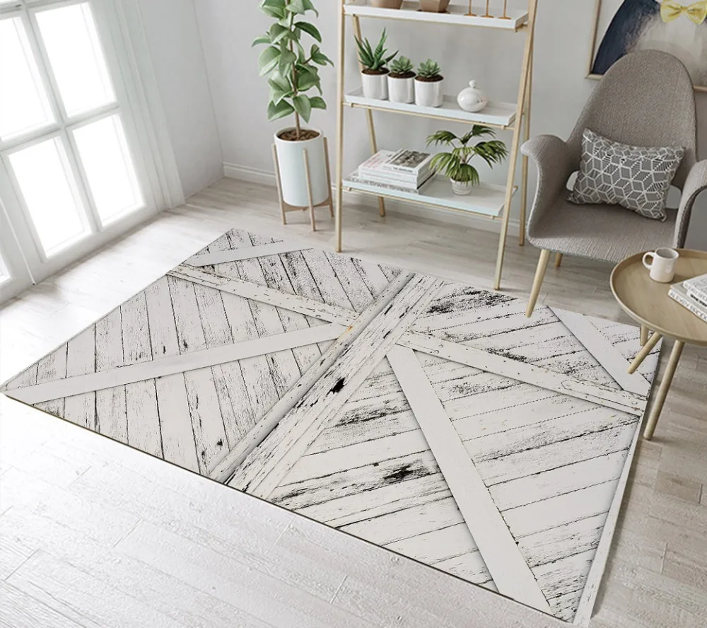 LB ретро деревенский барн деревянные двери коврики ковер для спальни