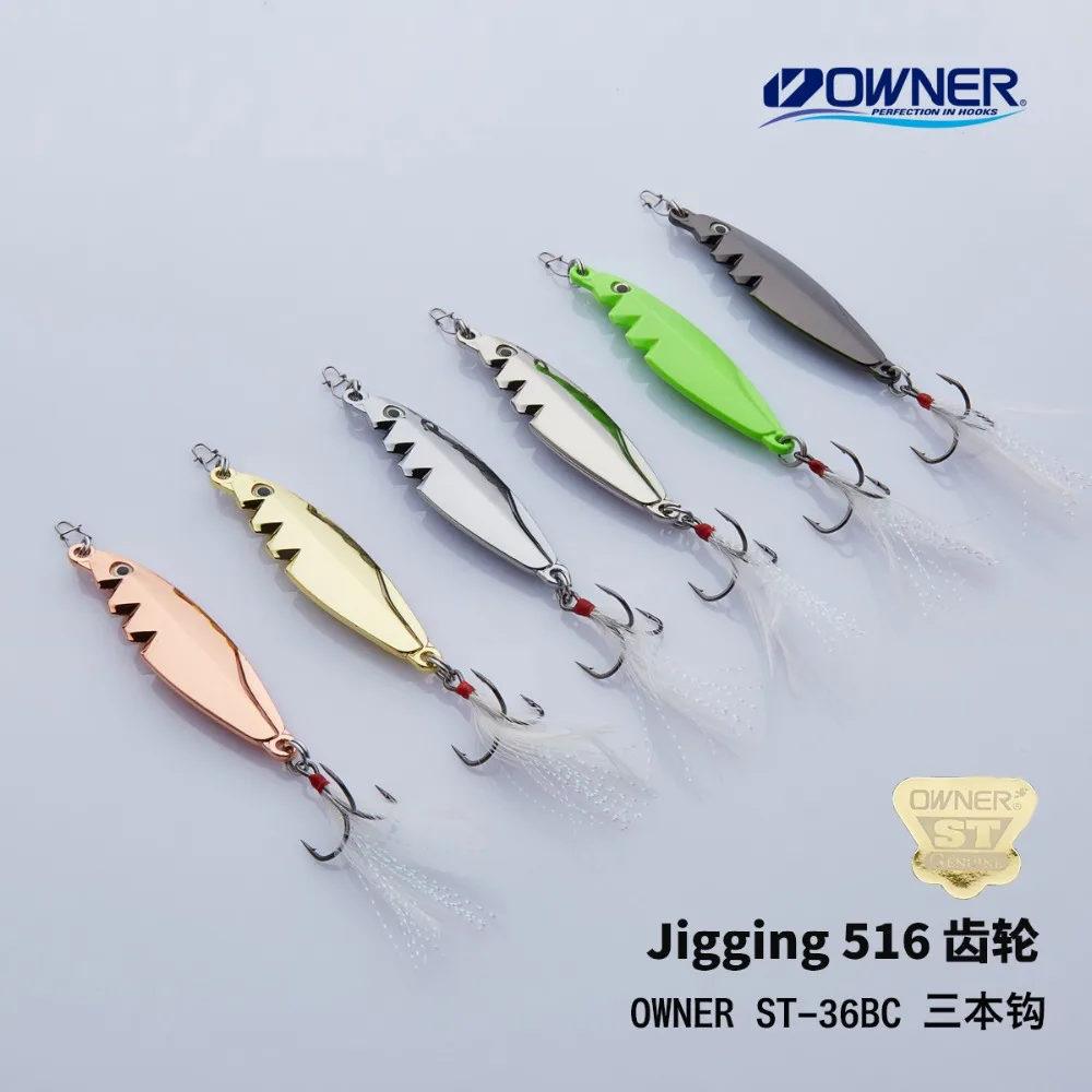 YAPADA Jigging 516 Gear 10 г/15 г усиленный тройной крючок 55-65 мм многоцветное перо