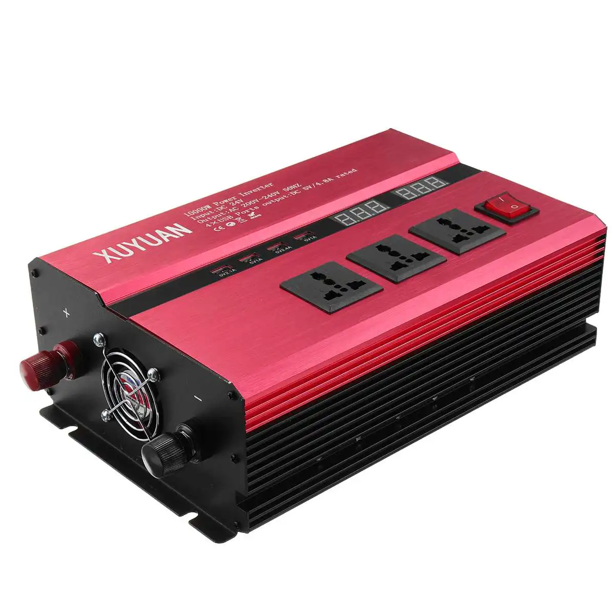 

Inverter 12/24V 110/220V 5000W Voltage Converter Transformer Modified sine wave 4 USB Solar Power Inverter Charger for Car Home