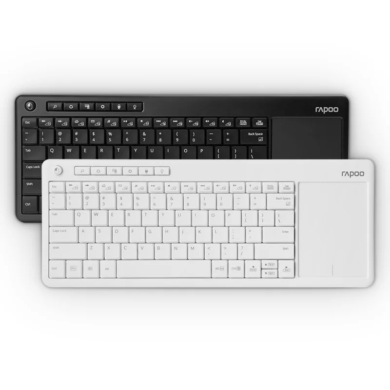 Rapoo K2600 2,4G беспроводная сенсорная клавиатура тонкая клавиатура с большой сенсорной панелью для Smart tv/ноутбука/компьютера/планшета