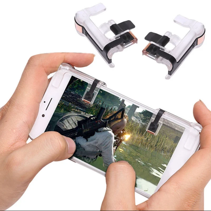 Portable Mobile Game Fire Button Aim Key Smart phone Gaming Trigger L1R1 Shooter Controller PUBG | Электроника