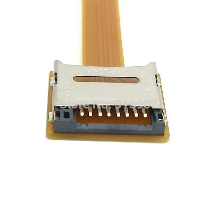 10 см Micro SD TF карта памяти Комплект штекер-гнездо удлинитель мягкий плоский FPC