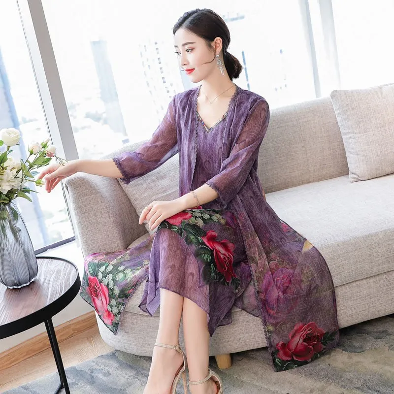 Женское платье двойка с v образным вырезом винтажное свободное кардиган из