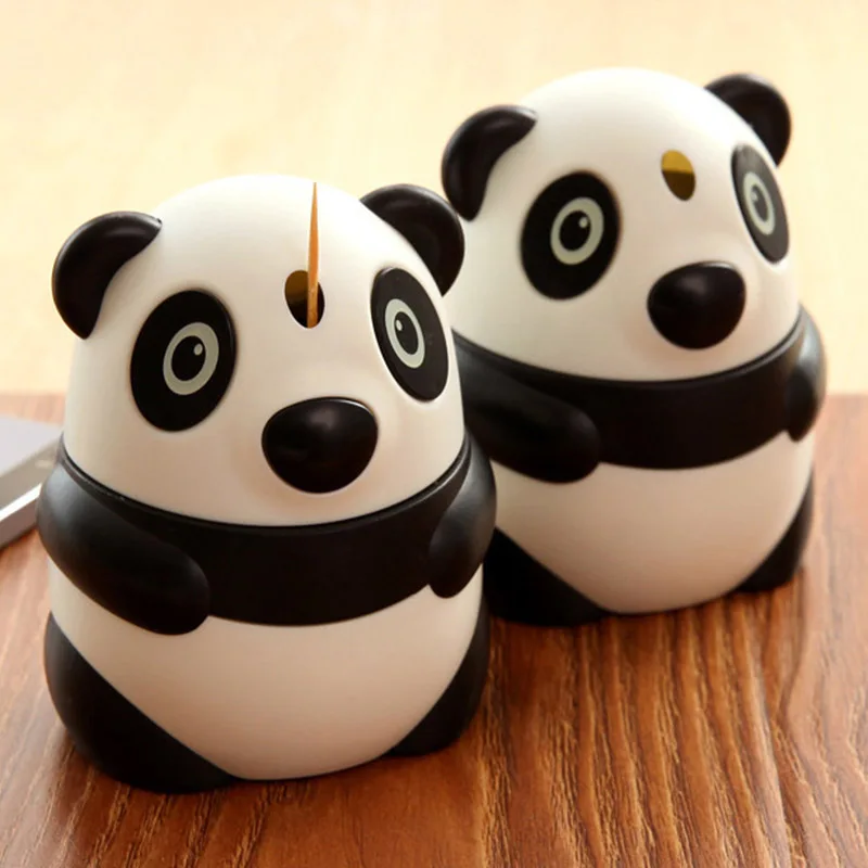 Автоматическая коробка для зубочисток в форме милой панды товары дома