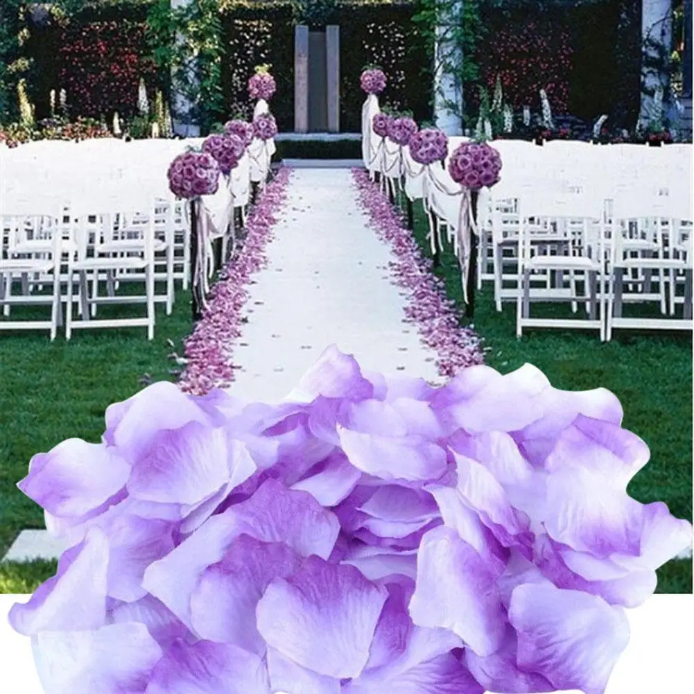 100 шт. свадебный декоративный светильник из полиэстера фиолетовый|Искусственные