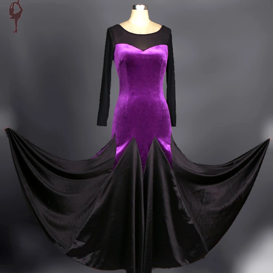 

2019 Ballroom Dance Costumes Dresses For Ballroom Dancing Standard Vestidos De Festa Stage Costume Performance Womens DQ19009