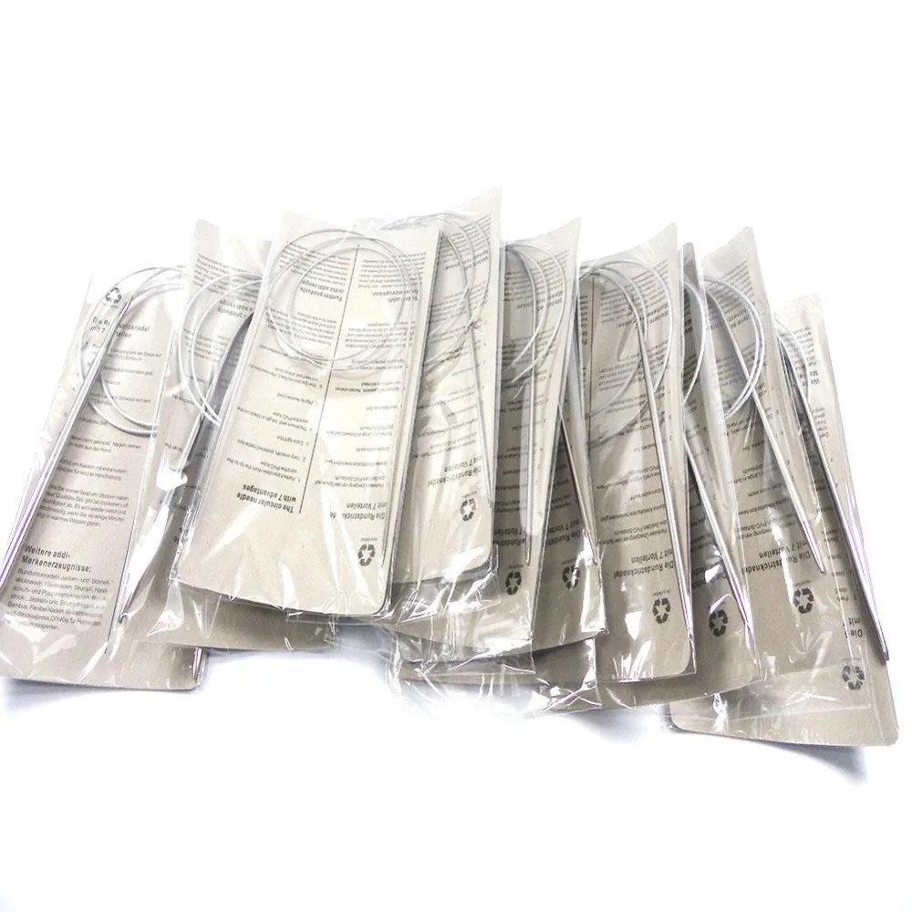 11 шт./компл. 80 см длина прочная нержавеющая круглая игла алюминиевая головка