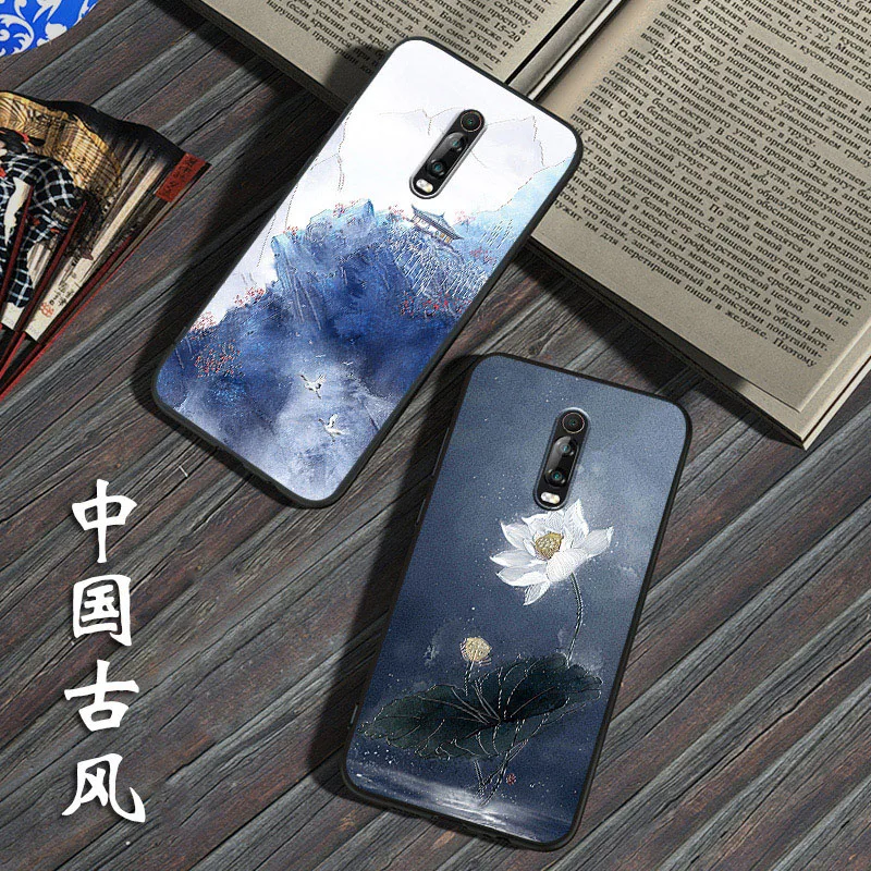 Рельефный Винтажный чехол в японском и восточном стиле для Xiaomi Redmi K20 Pro 9T PRO крана