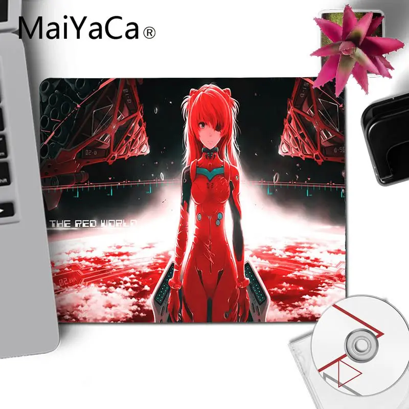 No Lock Edge18x22cm MaiYaCa Evangelion Anime1 Удобный маленький коврик для мыши игровой коврик для мыши Гладкий блокнот для письма настольные компьютеры мат игровой коврик для мыши - Цвет: No Lock Edge18x22cm