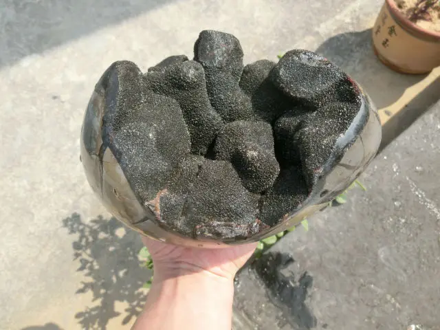 3990 г (8.78 фунта) Природные septarian Дракон драгоценный камень в Geode Мадагаскар DRB006 | Дом