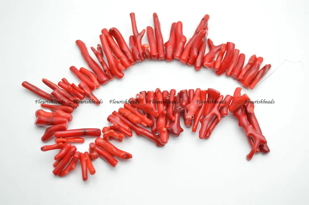 Красные ветки дерева бамбуковые коралловые свободные бусины для изготовления