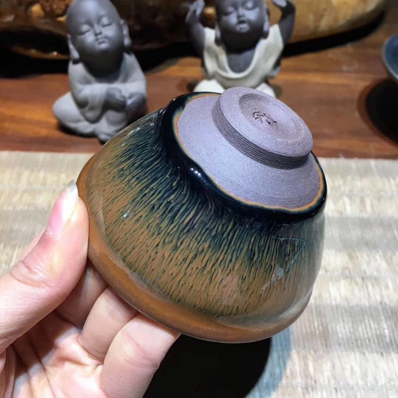 Чайная чашка Jianzhan Tenmoku японская фарфоровая посуда JIAN чайная чаша из золотистой