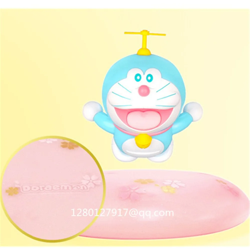 Статуя Doraemon Магнитная левитационная Летающая синяя фигурка вишневого цвета