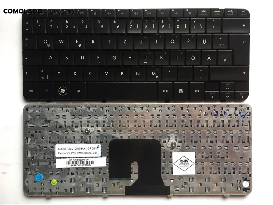 GR немецкая клавиатура для HP DV2 1100 1000 черная ноутбука Layout|Клавиатуры замены| |
