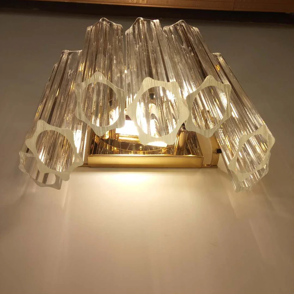 New Design Wall Sconce Modern LED Light AC110V 220V Gold Wandlamp Living Room Bedroom Decoration | Лампы и освещение