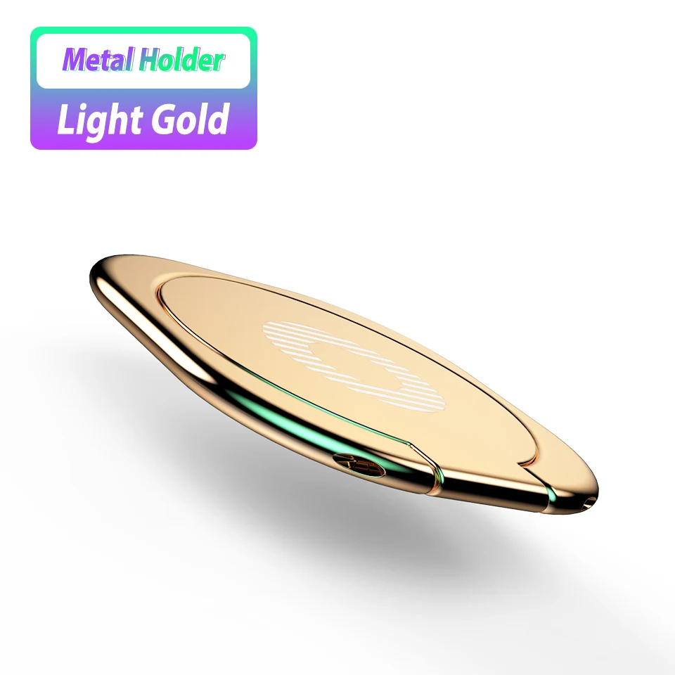 gold Металлическое кольцо на палец, автомобильный держатель для мобильного смартфона, магнитное кольцо для планшета, поддержка для iPhone XR Xiaomi Mi 9 samsung S10 - Цвет: gold