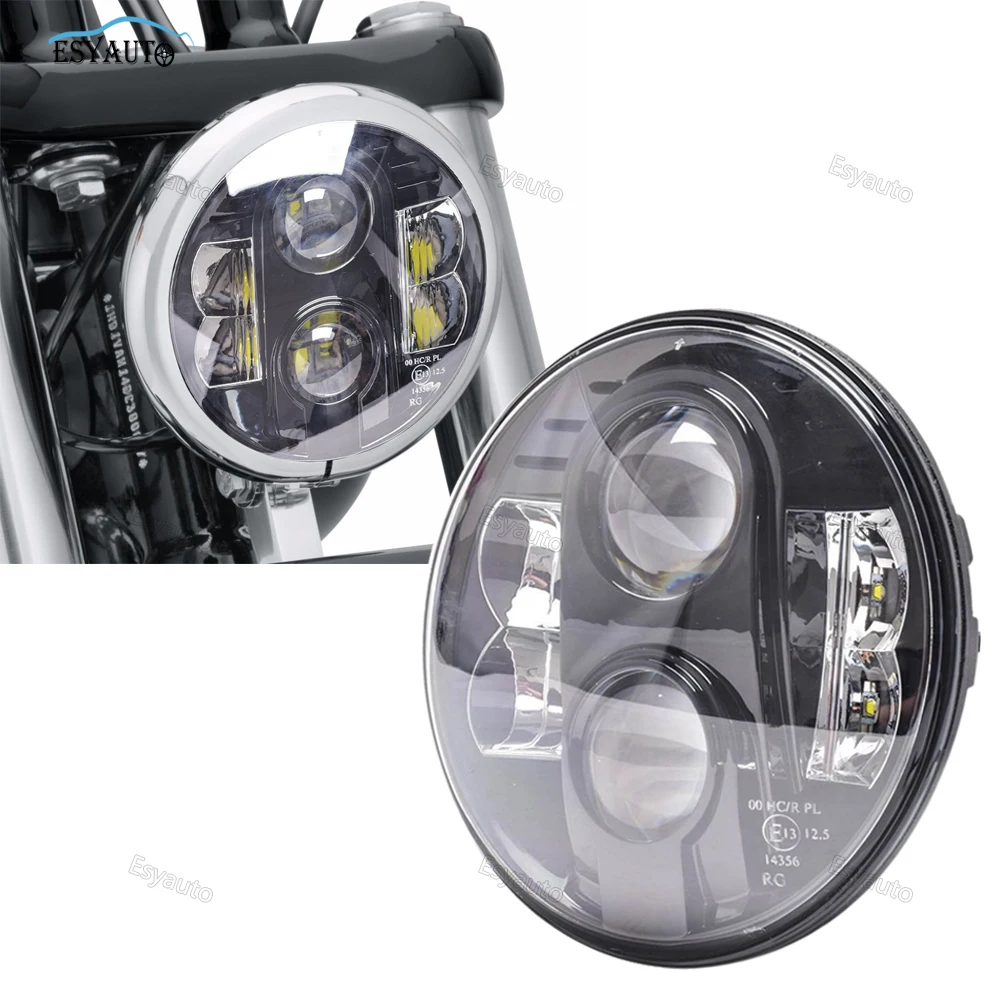 

One pcs 80W 7" round LED headlamp E13 approved high low beam 12V 24V for jeep wrangler